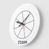 Pizza Large Clock Grote Klok (Hoek)
