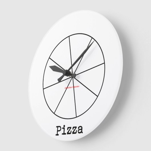 Pizza Large Clock Grote Klok (Hoek)