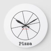 Pizza Large Clock Grote Klok (Voorkant)