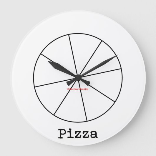Pizza Large Clock Grote Klok (Voorkant)
