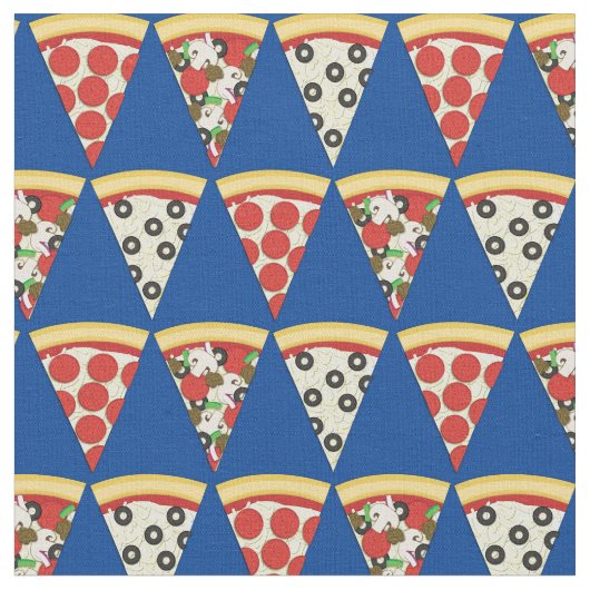 Pizza Lekker Eten Kinderen Stof (Close Up)