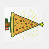 pizza lelijke kerstboom fleece deken (Voorkant (Horizontaal))