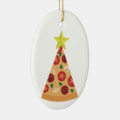 pizza lelijke kerstboom grappig keramisch ornament (Rechts)