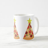 pizza lelijke kerstboom grappig koffiemok (Voorkant rechts)