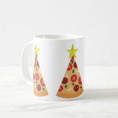 pizza lelijke kerstboom grappig koffiemok (Voorkant links)