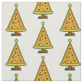 pizza lelijke kerstboom stof (Swatch)