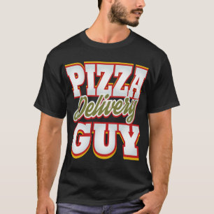 Pizza levering Guy Grappig Party Hero Pizza Man T-shirt
