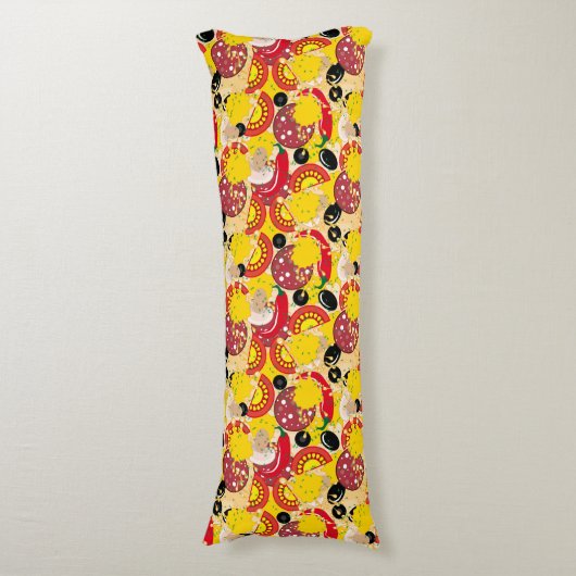 Pizza Lichaamskussen (Voorkant Verticaal)