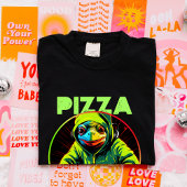Pizza Liefde Anti Valentine Trendy Grappig Gaming T-shirt