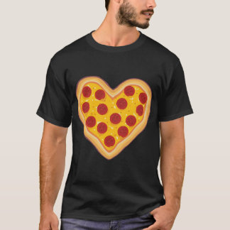 Pizza Liefde Hart Pepperoni Slice voor Pizza Liefh T-shirt