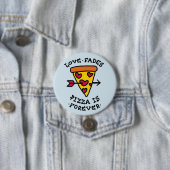 Pizza Liefde Knop Ronde Button 7,6 Cm (In situ)