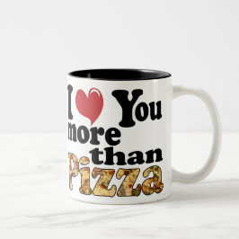 Pizza Liefde Tweekleurige Koffiemok