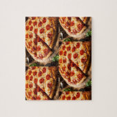Pizza-liefdespuzzel Legpuzzel (Verticaal)