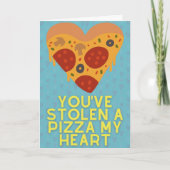 Pizza Liefhebber Grappige Valentijnskaart Kaart (Voorkant)