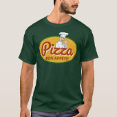 Pizza Liefhebber Smakelijk T-shirt (Voorkant)