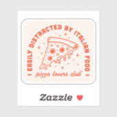 Pizza liefhebbers club sticker (Vel)