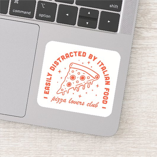 Pizza liefhebbers club sticker (Detail)