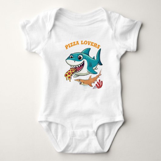 Pizza-liefhebbers Romper (Voorkant)