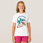 Pizza liefhebbers t-shirt (Voorkant volledig)