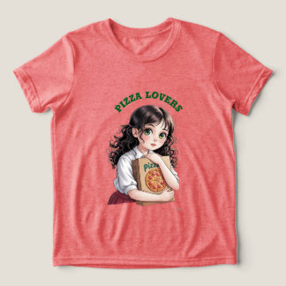 Pizza-liefhebbers Tri-Blend Shirt