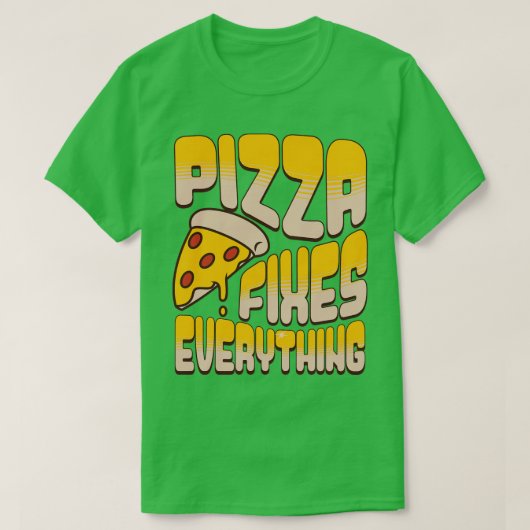 Pizza lost alles op t-shirt (Design voorkant)