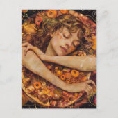Pizza Love Faux Klimt Briefkaart (Voorkant)