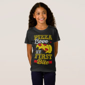 Pizza Love op First Bite T-shirt (Voorkant volledig)