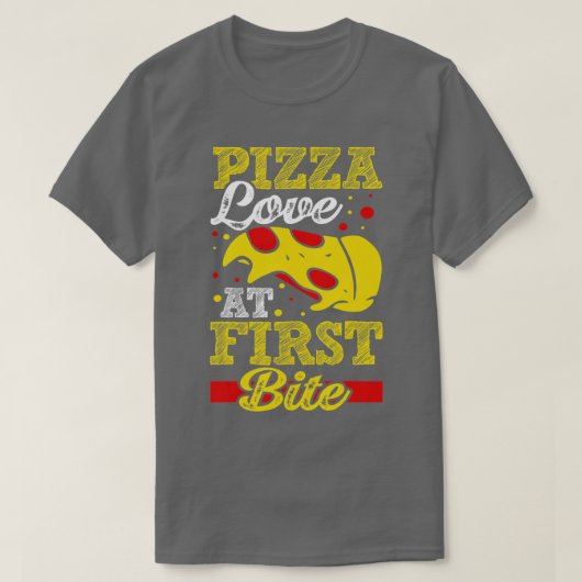 Pizza Love op First Bite T-shirt (Design voorkant)