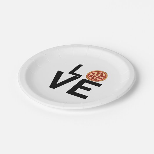 PIZZA LOVE PAPIEREN BORDJE (Gekanteld)