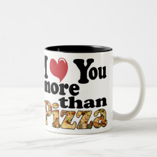 Pizza Love Tweekleurige Koffiemok