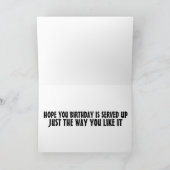 PIZZA LOVER BIRTHDAY-KAARTEN KAART (Binnen)