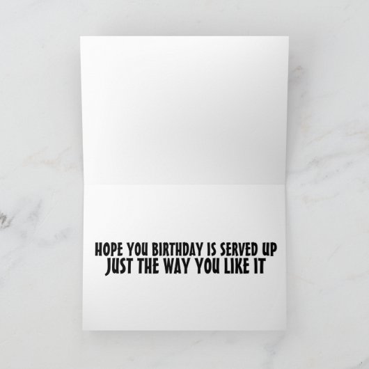 PIZZA LOVER BIRTHDAY-KAARTEN KAART (Binnen)