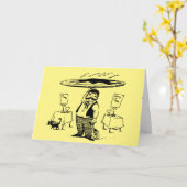 PIZZA LOVER BIRTHDAY-KAARTEN KAART (Gele Bloem)