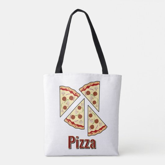 Pizza Lover Design Tote Bag (Achterkant)