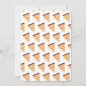 Pizza Lover Foodie Party Cheese Slice Birthday Kaart (Achterkant)