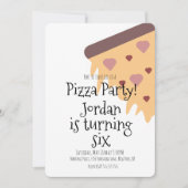 Pizza Lover Foodie Party Cheese Slice Birthday Kaart (Voorkant)