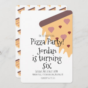 Pizza Lover Foodie Party Cheese Slice Birthday Kaart