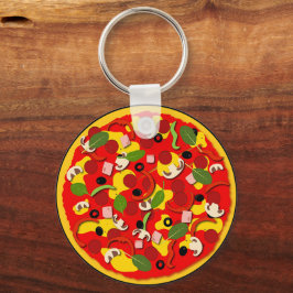 Pizza Lover gepersonaliseerd Sleutelhanger