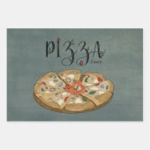 Pizza Lover Gift Wrap - reeks 3 Inpakpapier Vel (Voorkant)