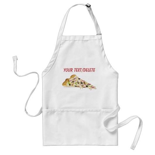 Pizza Lover Koken Apron Pizza Slice Aangepaste tek Standaard Schort (Voorkant)