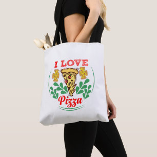 Pizza Lover Leuk Ontwerp voor Voedsel Fanatici Tote Bag