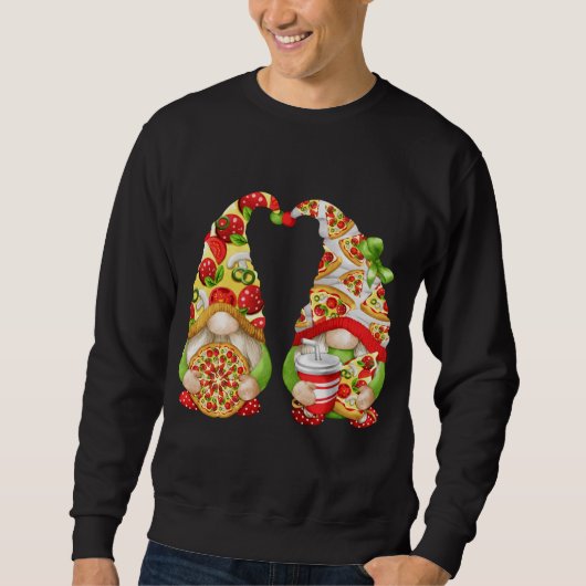 Pizza Lover met cute Pattern en grappig overeenkom Trui (Voorkant)
