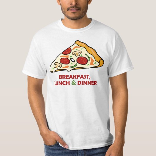 Pizza lover naar shirt (Voorkant)