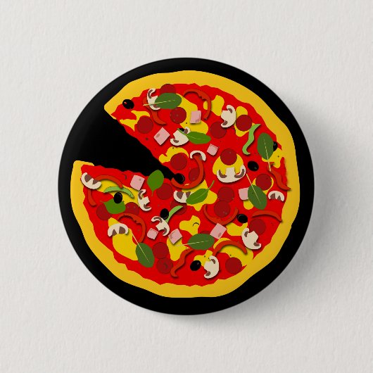 Pizza Lover Ronde Button 5,7 Cm (Voorkant)