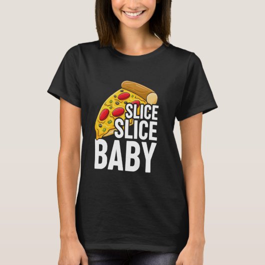 Pizza Lover Slice Baby T-shirt (Voorkant)