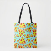 Pizza Lover Slices of Pepperoni Print Tote Bag (Voorkant)