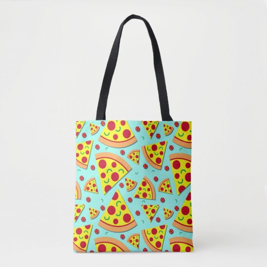 Pizza Lover Slices of Pepperoni Print Tote Bag (Voorkant)