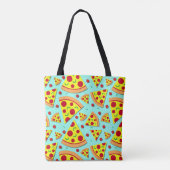 Pizza Lover Slices of Pepperoni Print Tote Bag (Achterkant)