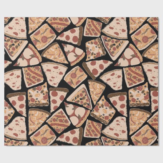 Pizza Lovers Gift Wrap - Pizza van de Wereld Cadeaupapier (Vlak)