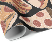 Pizza Lovers Gift Wrap - Pizza van de Wereld Cadeaupapier (Rol Hoek)